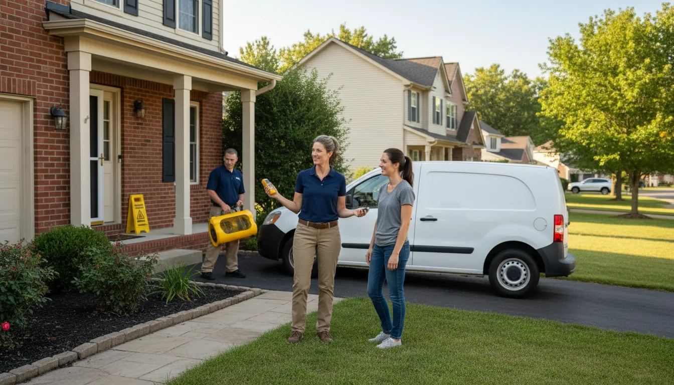 Residential water damage restoration in Fort Polk, LA